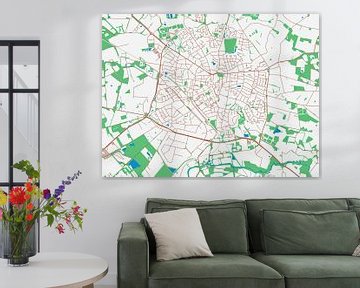 Kaart van Winterswijk in de stijl Urban Ivory van Map Art Studio