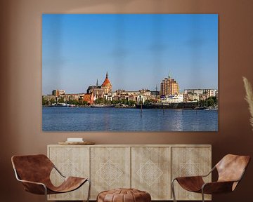 View over the Warnow to the Hanseatic City of Rostock by Rico Ködder