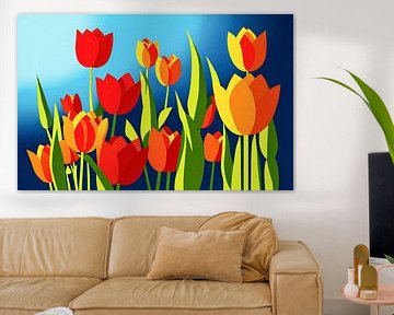 Tulipes sur Kees van den Burg