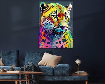 Pop Art Panther Portrait