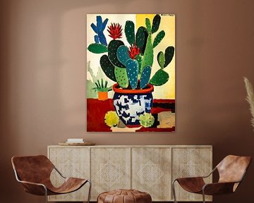 Colorful Cactus van Your unique art