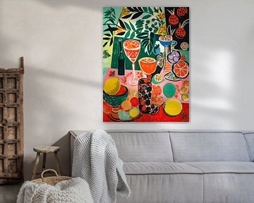 Tropical Matisse Cocktails No.1 van Your unique art