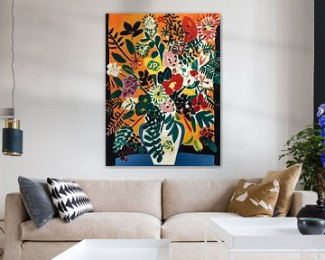 Tropical Matisse Blooms by Your unique art