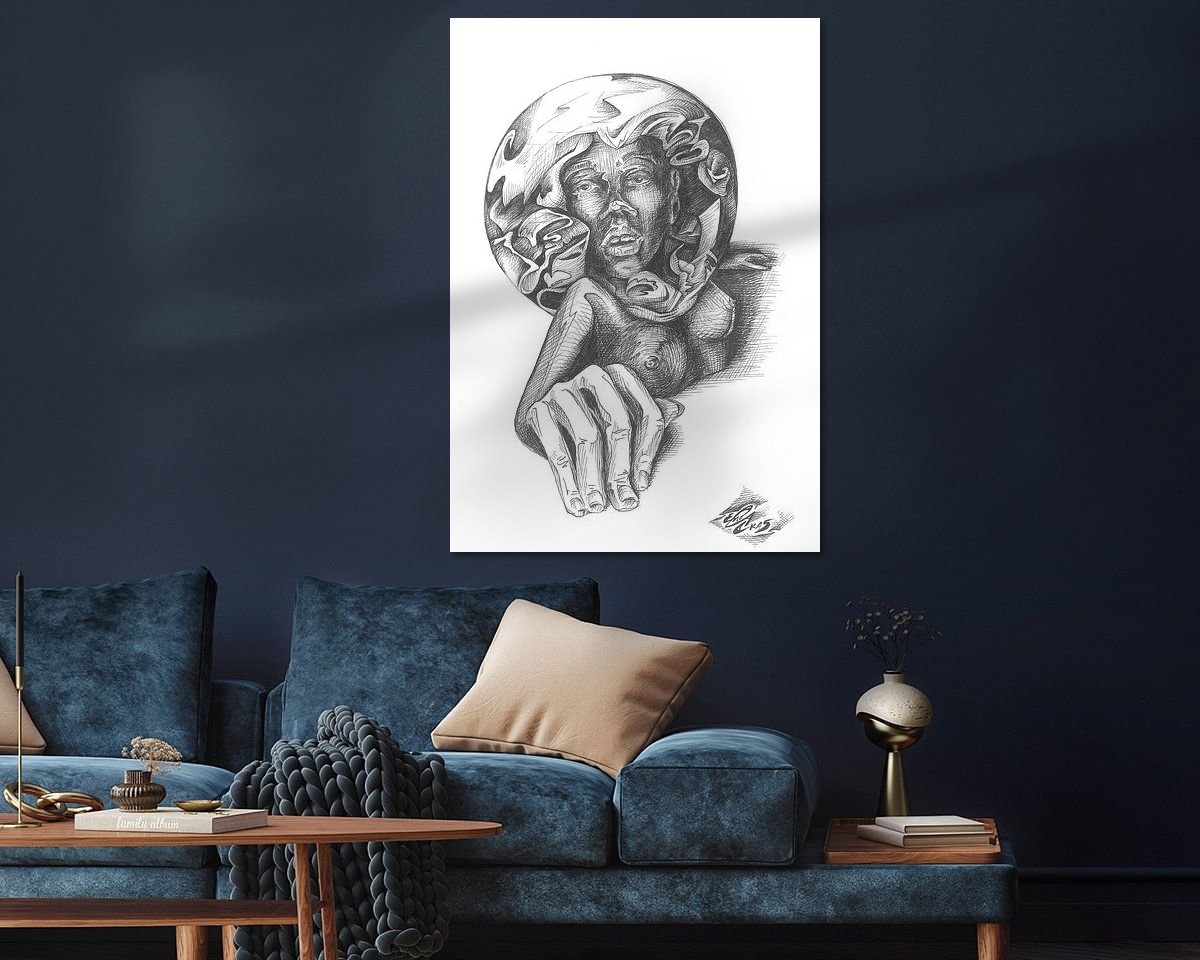 Example of the artwork in a room