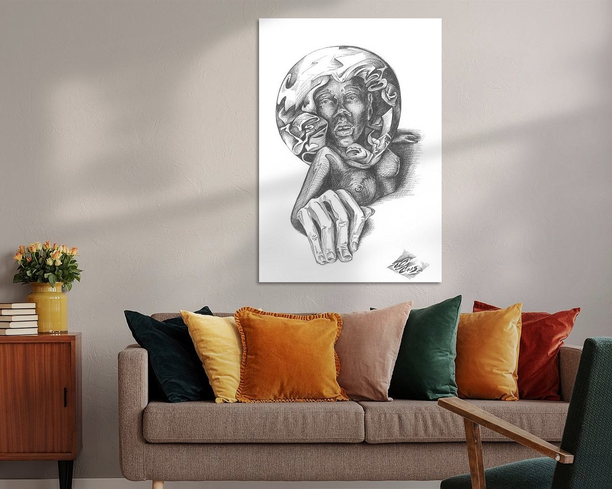 Example of the artwork in a room