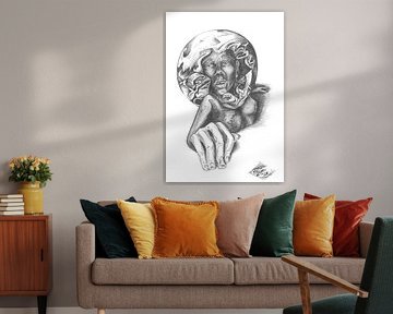 World vision - Unique art print by enola cras
