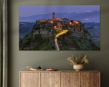 Een avond in Civita di Bagnoregio van Henk Meijer Photography