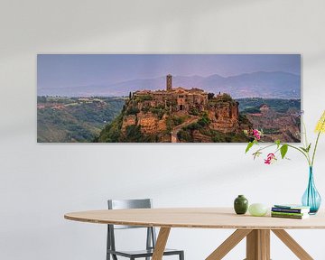 Panorama von Civita di Bagnoregio von Henk Meijer Photography