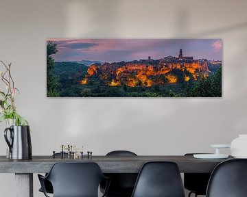 Panorama von Pitigliano von Henk Meijer Photography