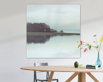 Minimalistische Landschaft Spiegelung von Dirk Wüstenhagen