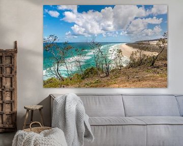 Beautiful beach scenery on Fraser Island by Troy Wegman