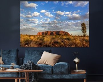 Lever de soleil sur Uluru (Ayers Rock), Australie sur Troy Wegman