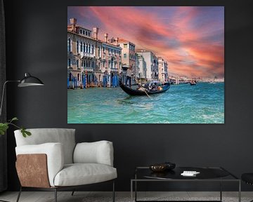 Romantische Gondelfahrt in Venedig von Animaflora PicsStock