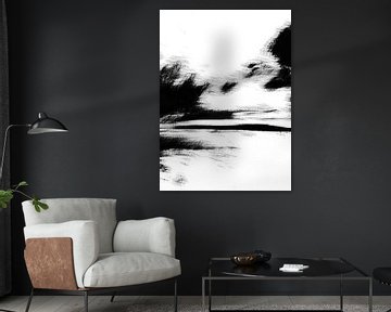 After the Storm IV - Black White Japan Landscape by Mad Dog Art