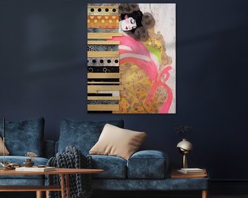 Portrait moderne inspiré de Gustav Klimt sur Studio Allee