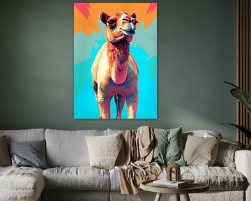 Wilde Natuur Dieren WPAP Kleurstijl van Qreative