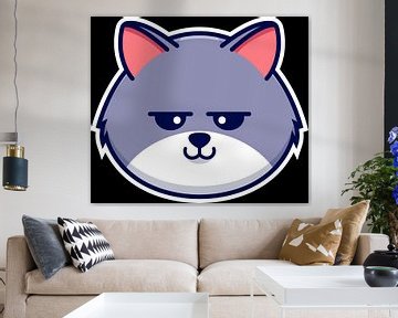 schattige vectorillustratie kat