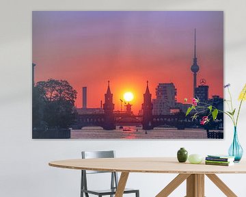 Berlin Skyline - Oberbaum Bridge and TV Tower by Salke Hartung