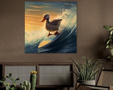 Surfing Duck von YArt
