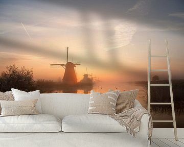 Misty Kinderdijk by Mark Leeman