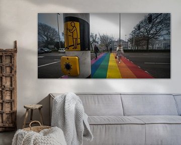 LGBTQ+ zebra crossing by JD