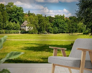 Goethes tuinhuis in het park aan de Ilm, Weimar