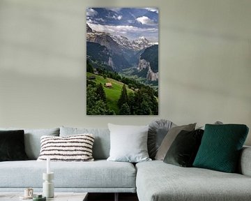 Lauterbrunnen Vallei in het Berner Oberland van Achim Thomae