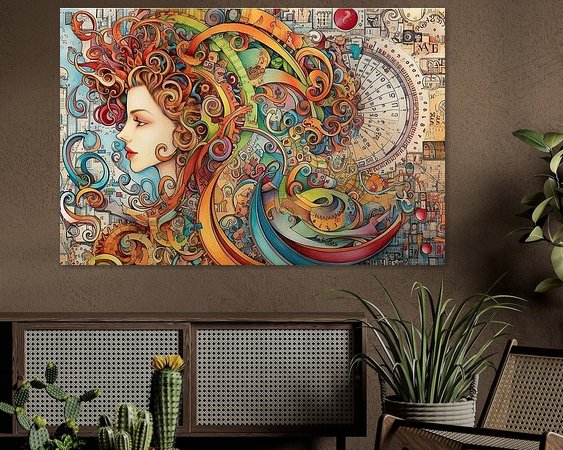 Example of the artwork in a room