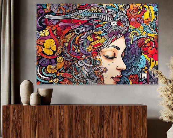 Example of the artwork in a room