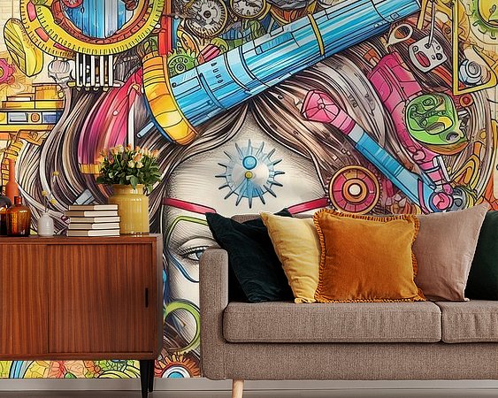 Example of the artwork in a room