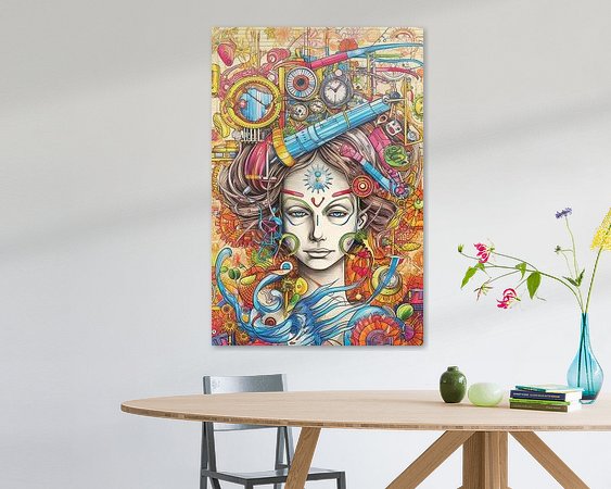 Example of the artwork in a room