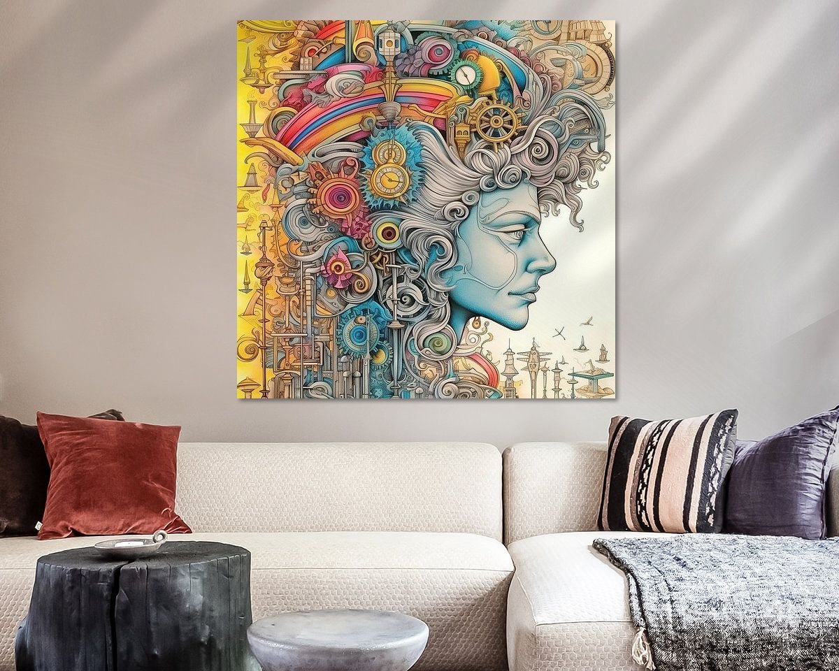 Example of the artwork in a room