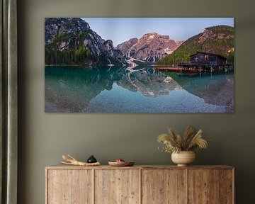 Panorama Lago di Braies van Henk Meijer Photography