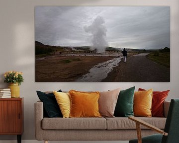 Strokkur, Geysir, IJsland von Carolien Geurtsen
