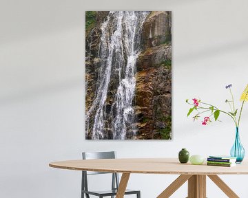 Switzerland landscape with waterfall Gotthard massif by eric van der eijk