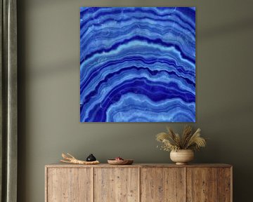 Blue Agate Texture 02 by Aloke Design