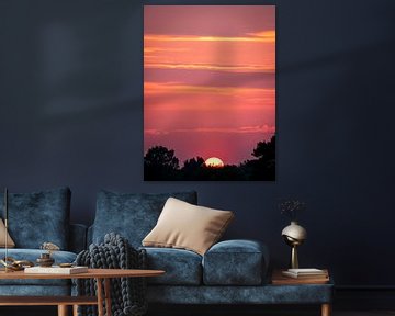 Sonnenuntergang im Bakkeveen-Moor von Erwin Pilon