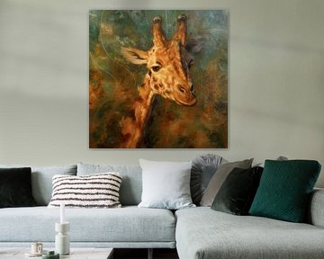 Painting giraffe on safari by Isabel imagination