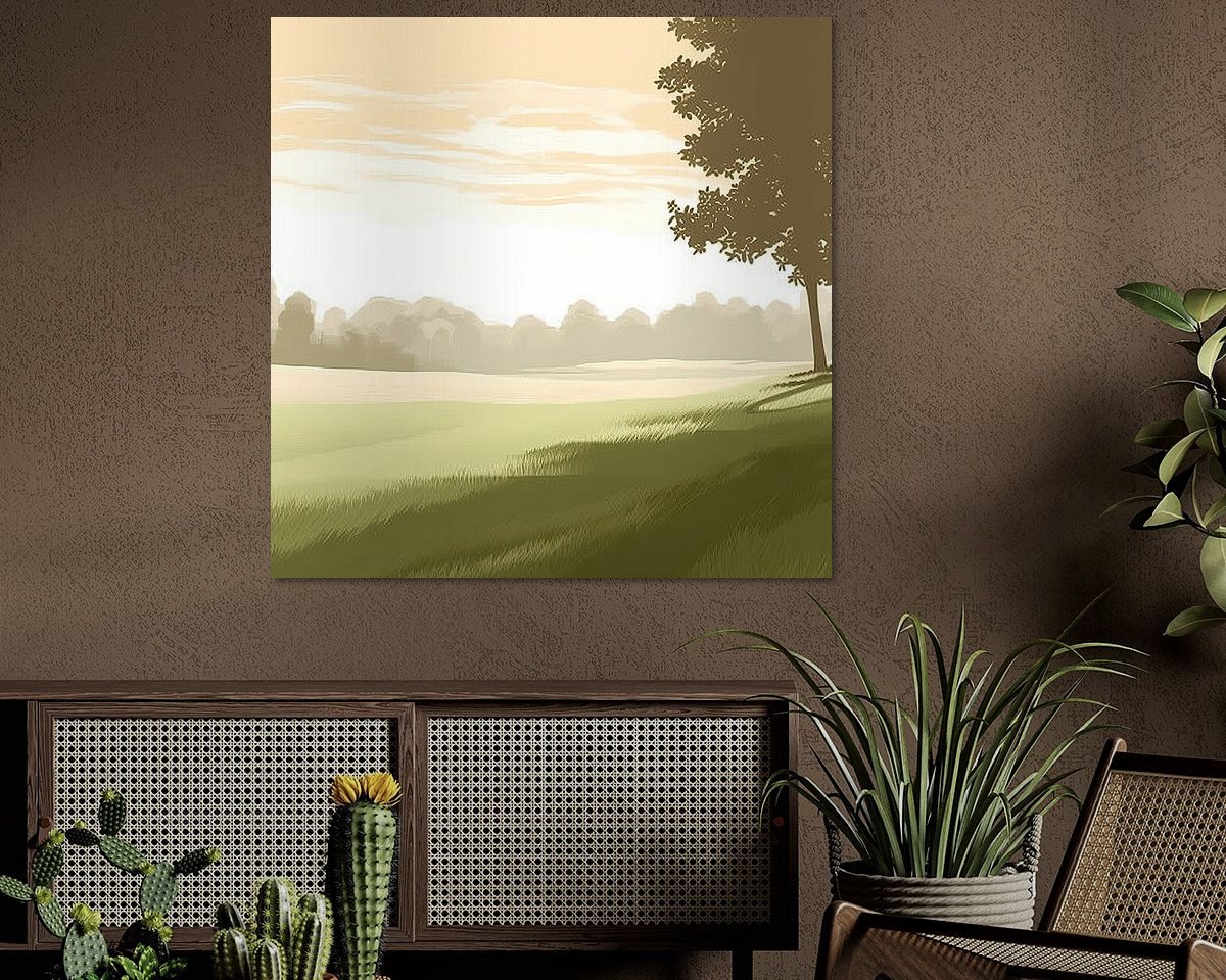 Example of the artwork in a room