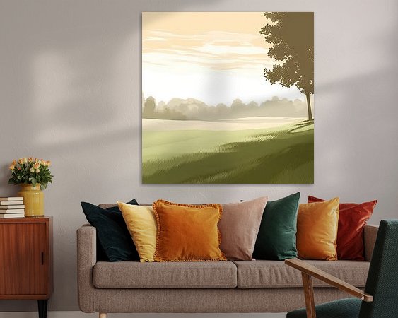 Example of the artwork in a room