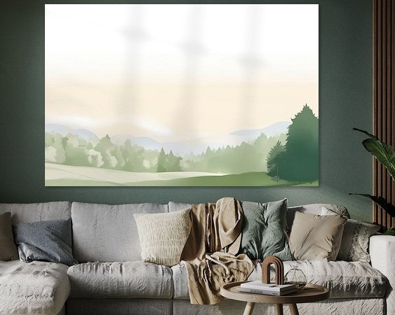 Example of the artwork in a room