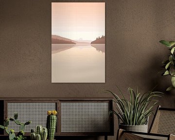 Beige Schilderij Tranquility Unveiled | Natuur van Blikvanger Schilderijen