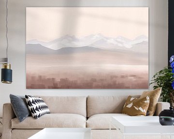 Peinture beige Whispering Serenity | Natural Serenity sur Blikvanger Schilderijen