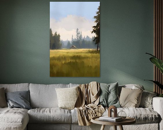Example of the artwork in a room