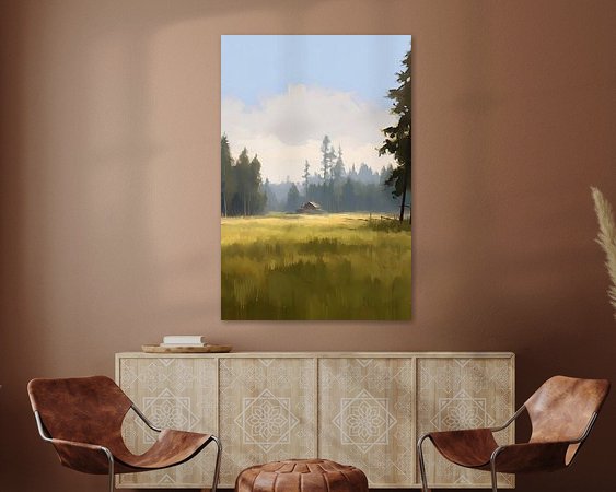 Example of the artwork in a room