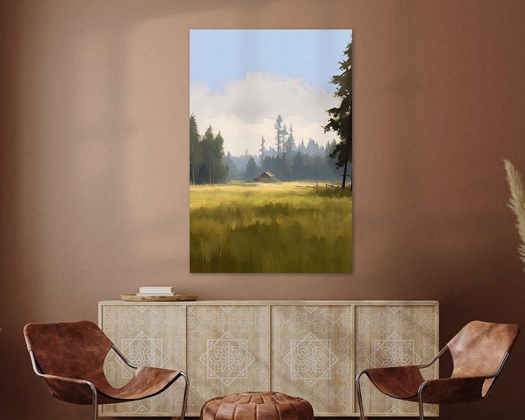 Example of the artwork in a room