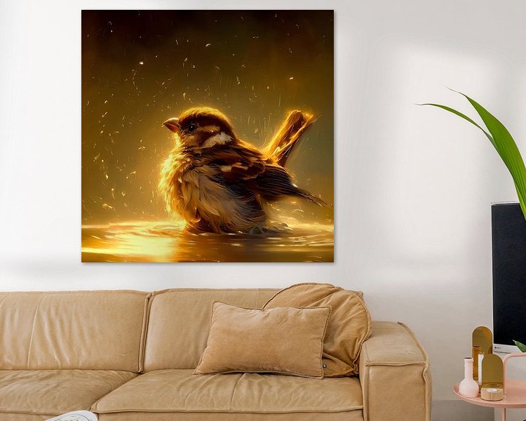 Example of the artwork in a room