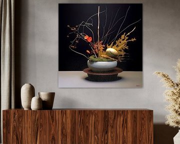 ikebana (japanse bloemsierkunst) sur Gelissen Artworks