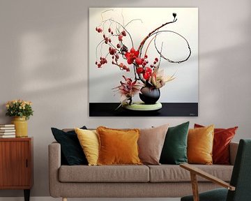 ikebana (japanse bloemsierkunst) von Gelissen Artworks