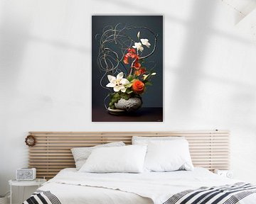 ikebana (japanse bloemsierkunst) van Gelissen Artworks